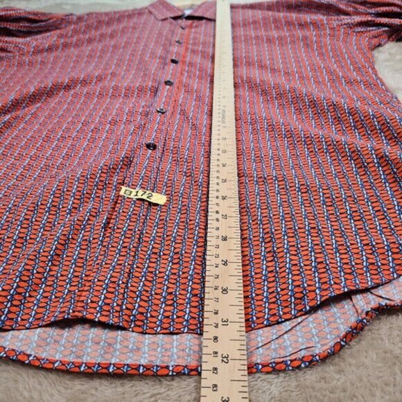 A Fish Named Fred Dress Shirt All Over Print Multicolor Long Sleeve Mens Size XL - Picture 5 of 11